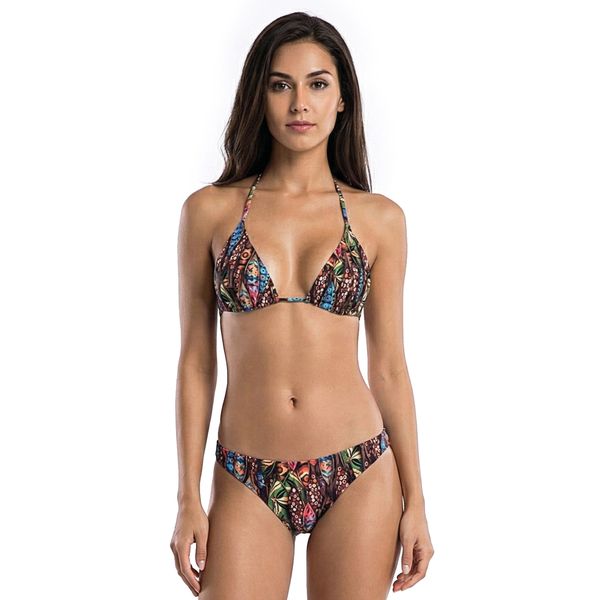 Conjunto de Biquíni Top Cortininha e Calcinha Biquíni Surface Tribal Tribal - M