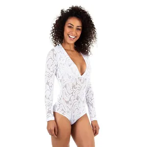 Body Manga Longa Nice Branco Branco - M