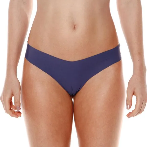 Calcinha Fio Dental Sem Costura Make Azul Azul - P