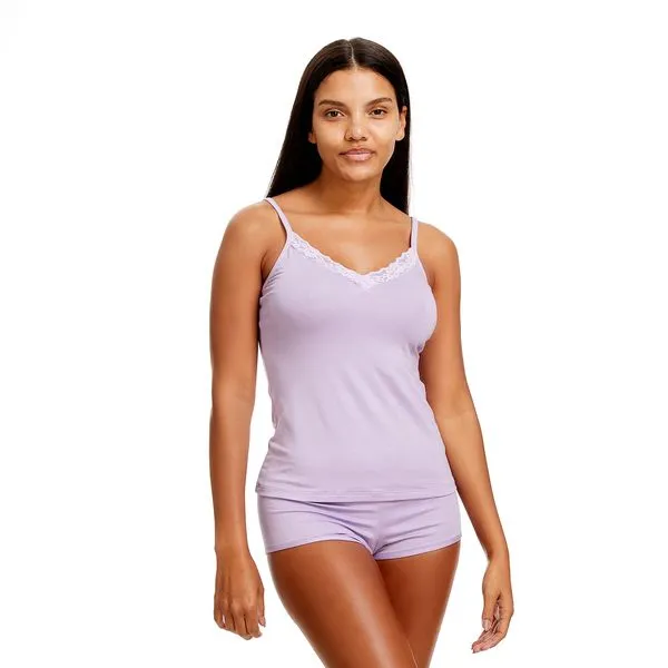 Camiseta Alças Finas Dream Lilas Lilas - G