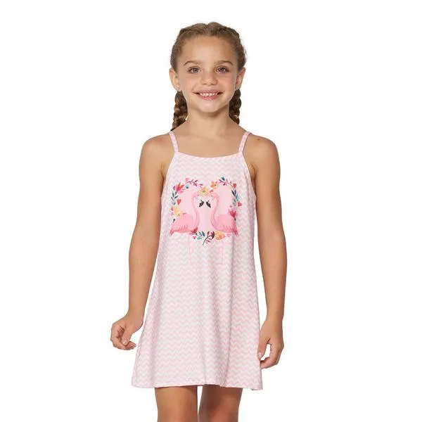 Vestido Saída de Praia Infantil Flamingo Flamingo - 6