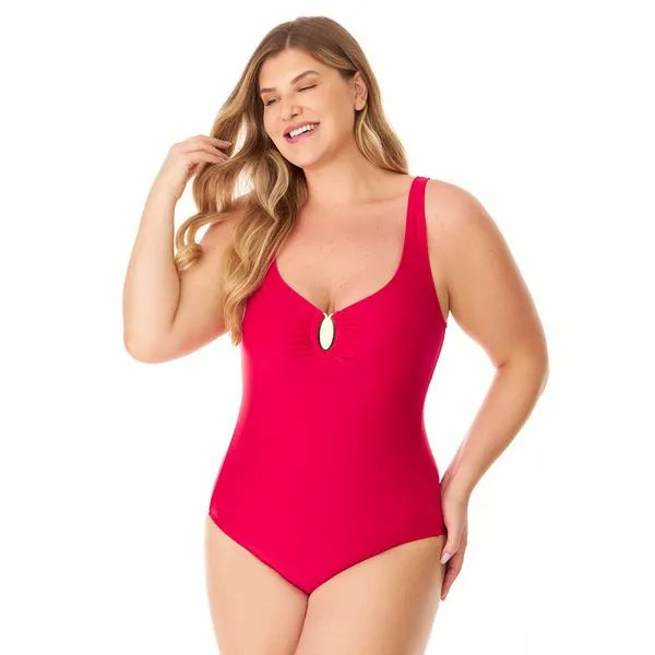 Maiô Fivela Control Plus Mambo Vermelho Vermelho - 50