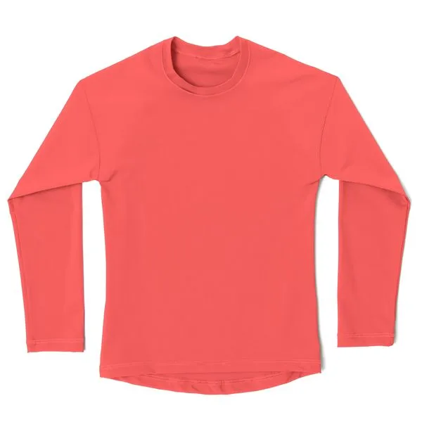 Camiseta Uv Manga Longa Infantil Coral Coral - 4