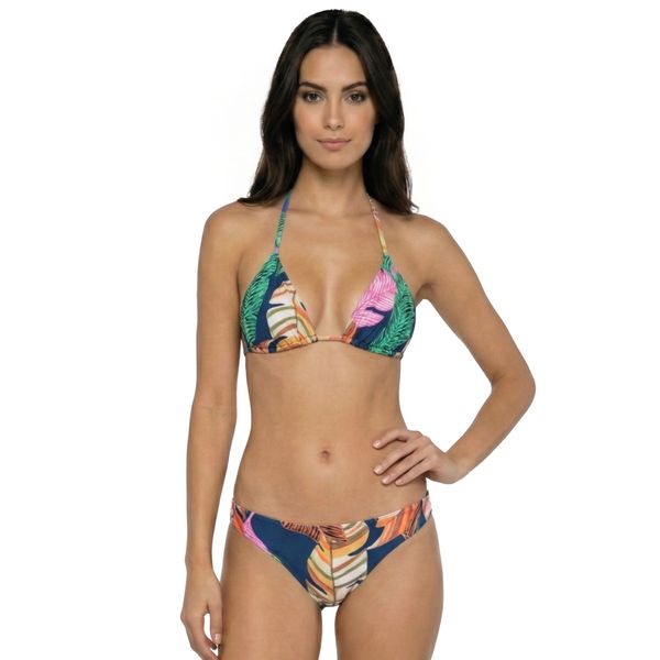 Conjunto de Biquíni Top Cortininha e Calcinha Biquíni Surface Folhas Folhas - P