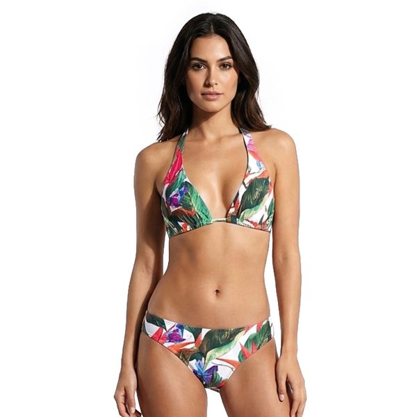 Conjunto de Biquíni Top Cortinão e Calcinha Biquinão Tropical Tropical - GG