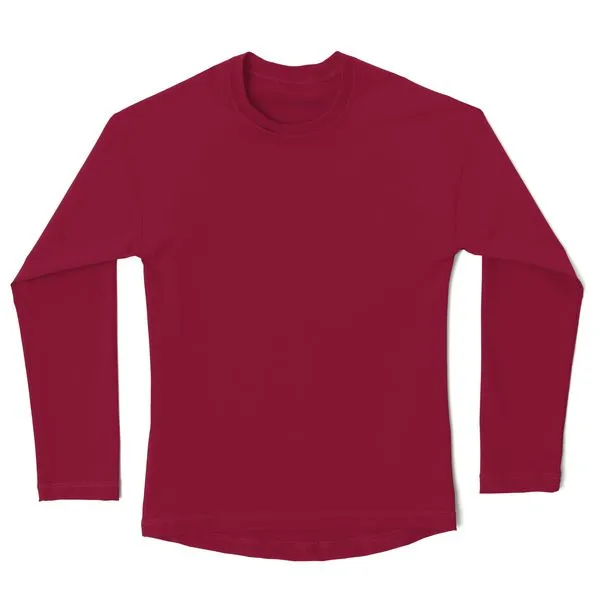 Camiseta Uv Manga Longa Infantil Vinho Vinho - 4