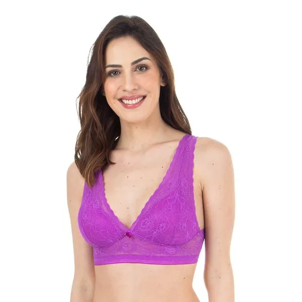 Sutiã Bojo Push Up Renda Sari Sari - 42