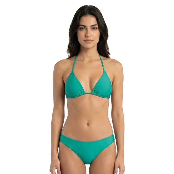 Conjunto de Biquíni Top Cortininha e Calcinha Biquíni Verde 5630 Verde 5630 - G