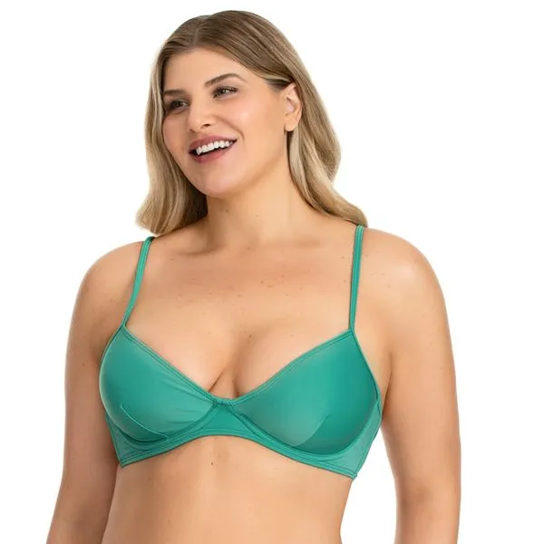 Top Biquíni Plus Com Aro Essence Verde Verde - 46