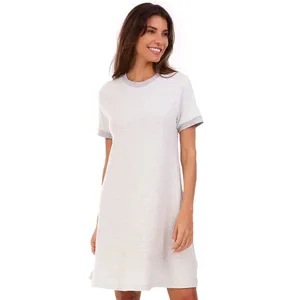 Camisola Curta Cinza Listrado Cinza Listrado - M