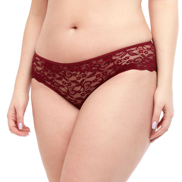 Calcinha Biquíni Renda Ibiza Bordo Bordo - M