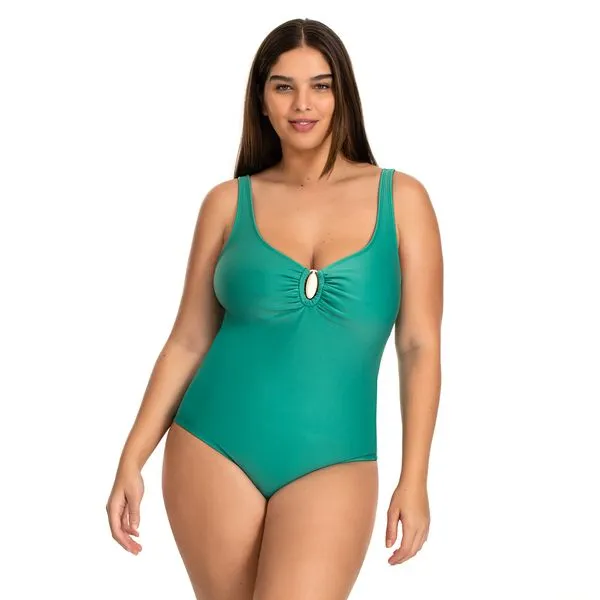 Maiô Tradicional Fivela Control Essence Verde Verde - 44