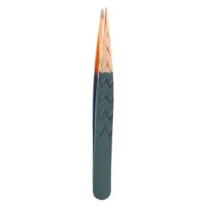 Belliz Pinça Black Silver Gold Ponta Fina
