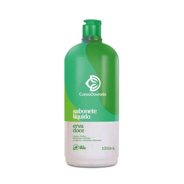 Sabonete Liquido Corpo Dourado 1L Erva Doce