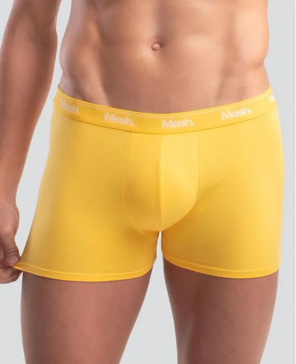 Cueca Boxer Cotton Amarelo GG