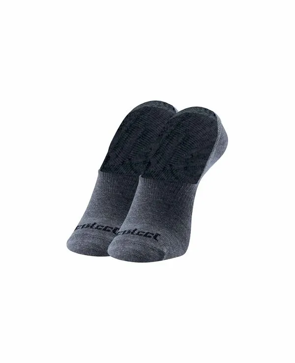 Kit 2 Pares Meia Casual Super Invisível Colcci Cinza Mescla Escuro 34-38