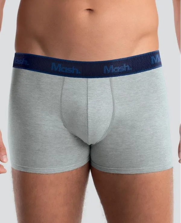 Cueca Boxer Cotton Cinza Mescla Claro G