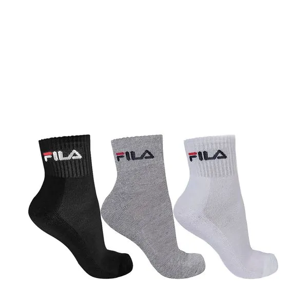 Meia Fila Tripack Unisex Cano Medio Branco Preto Mescla 34/38 923199-UN