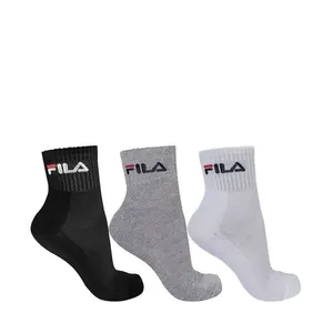 Meia Fila Tripack Unisex Cano Medio Branco Preto Mescla 34/38 923199-UN