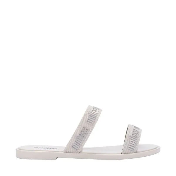 Melissa M Lover Duo Slide Branco Prata 38016-38