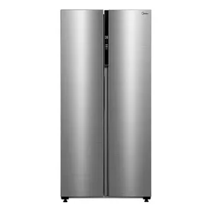 Refrigerador Midea MDRS598FGA041/MDRS598FGA042 con freezer plateado espacioso moderno silencioso eficiente práctico resistente
