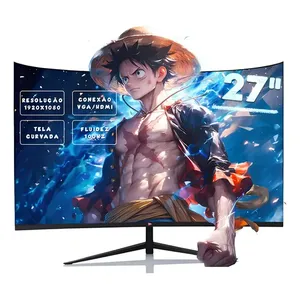 Monitor Gaming Series 1ms Full Hd Tela Led Curva 27'' 100hz Cor Preto