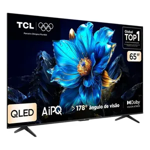 Smart TV TCL 65 Polegadas QLED 4K P7K WiFi Bluetooth Google TV HDR10+ Dolby Atmos Dolby Vision 65P7K