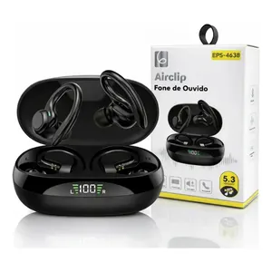 Eps-4638 Fone De Ouvido In Ear Bluetooth Estojo De Carregamento Portátil Com Display Digital Preto