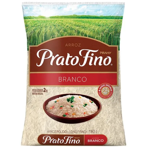 Arroz Branco Prato Fino Tipo 1 2kg