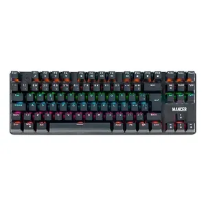 Teclado Mecanico Mancer Shade Mk3, Rainbow, Switch Vermelho