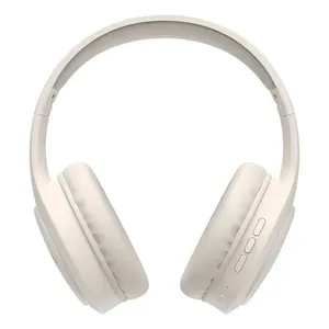 Fone De Ouvido Headphone Dapon H02d Bluetooth 5.1 Over-ear 22 Horas De Bateria Bege