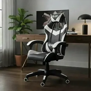 Cadeira De Escritório Giant Gamer Ergonômica Giratória Couro