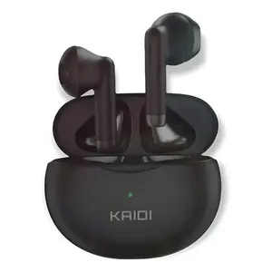 Fone De Ouvido Kaidi 770 Sem Fio Tws Bluetooth 5.1 Cancelamento Cvc Chamadas Hd Modo Jogo Baixa Latência Bateria Longa Estojo Magnético Controle Touch Som Premium Versão Avançada Cor Preto HIVI
