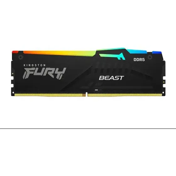 Memória Gamer Kingston Fury Beast Rgb Ddr5 16gb 5600mhz
