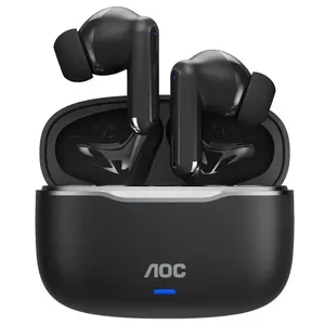 Fone de Ouvido TWS AOC ACT2515 Bluetooth com Cancelamento de Ruído e Microfone