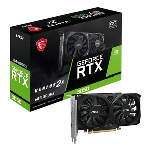 Placa de Video MSI GeForce RTX 3050 Ventus 2X OC, 6GB, GDDR6, 96-bit, 912-V812-016-NAC