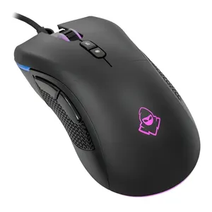 Mouse Gamer Mancer Lead 2 Rgb 12400 Dpi 7 Botões Óptico Usb Cor Preto