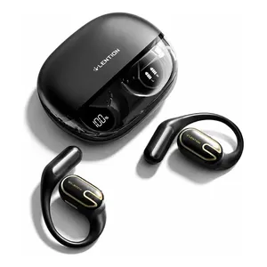 Fone de Ouvido Esportivo Bluetooth 6.0 Com Gancho Para Xiaomi Samsung iPhone Motorola Open Ear IPX7 À Prova D'Água 68h Bateria Para Corrida Academia Com Microfone Carregamento USB‑C Cor Preto