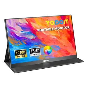 Monitor Portátil Yodoit Gamer IPS de 15.6" Full HD com USB-C e HDMI