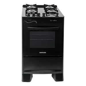 Fogão Neo Glass Fgvng410pt Com 4 Bocas Piso Suggar Cor Preto