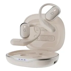 Fone de Ouvido Basike Bluetooth TWS Branco para Esportes com Microfone, À Prova D'Água e Até 45h de Bateria