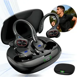 Fone de Ouvido Esportivo S730 Sem Fio Bluetooth 5.3 com Gancho para Corrida e Academia