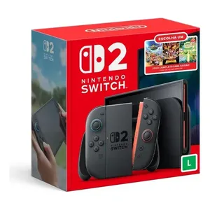 Bundle Nintendo Switch 2: Seu Jogo Nacional Lacrado Com Nf