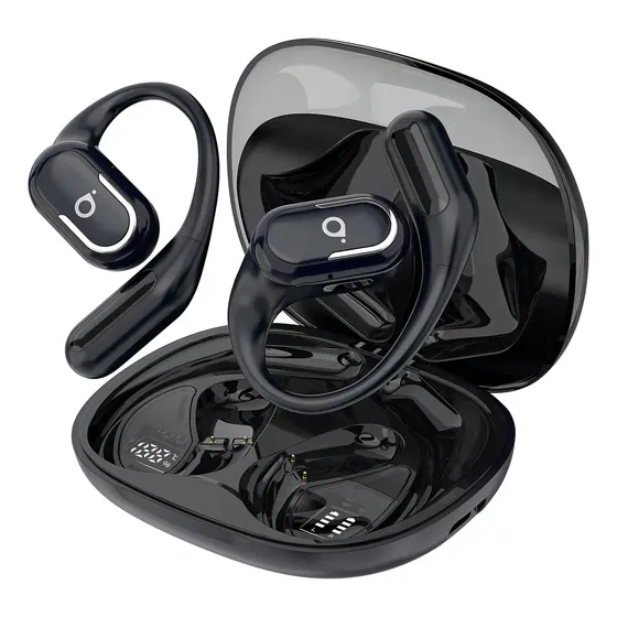Fone de Ouvido Bluetooth Basike TWS p/ Esporte, Bateria 60h e IPX6 à Prova D'água