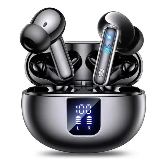 Fone de Ouvido LUMVA Q10 Sem Fio Bluetooth 5.4 ANC e Transparência Para Esporte e Chamadas CVC Duplo