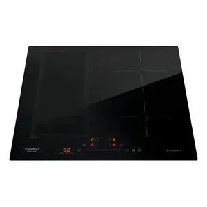 Cooktop De Indução 4 Bocas Dako Diplomata com Zona Flexível e Função Turbo Preto