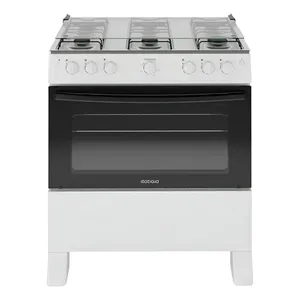 Fogão Itatiaia Star New 6 Bocas Branco Com Mesa de Inox e Acendimento Automático