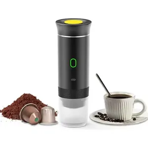 Cafeteira Portátil Elétrica Display Digital Cápsulas E Pó
