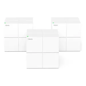 Sistema Mesh Wi-Fi Tenda Nova MW6 3-Pack AC1200 Dual-Band, Cobertura até 350m², Roaming Contínuo, Ideal para Casas Grandes Brasileiras