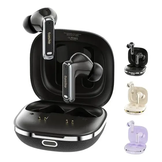 Basike Fone De Ouvido Sem Fio Bluetooth Tws Com Cancelamento De Ruido, Bateria De 40 Horas De Duração, 100h Em Standby, Fone De Ouvido Bluetooth Com 4 Microfones